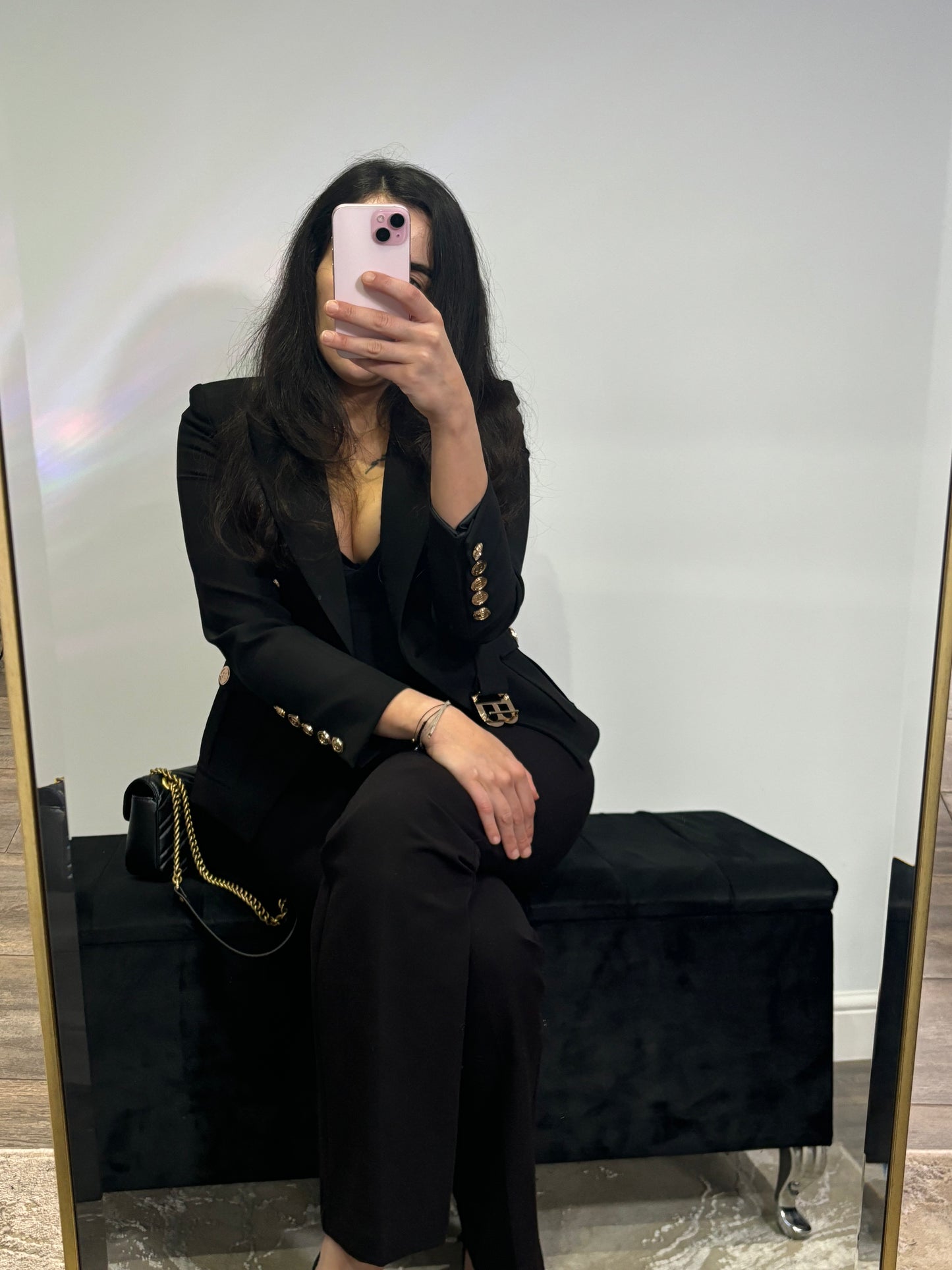 Italia Couture B Blazer Double Breasted Tailored Premium Quality Fitted Blazer - İtalia Couture