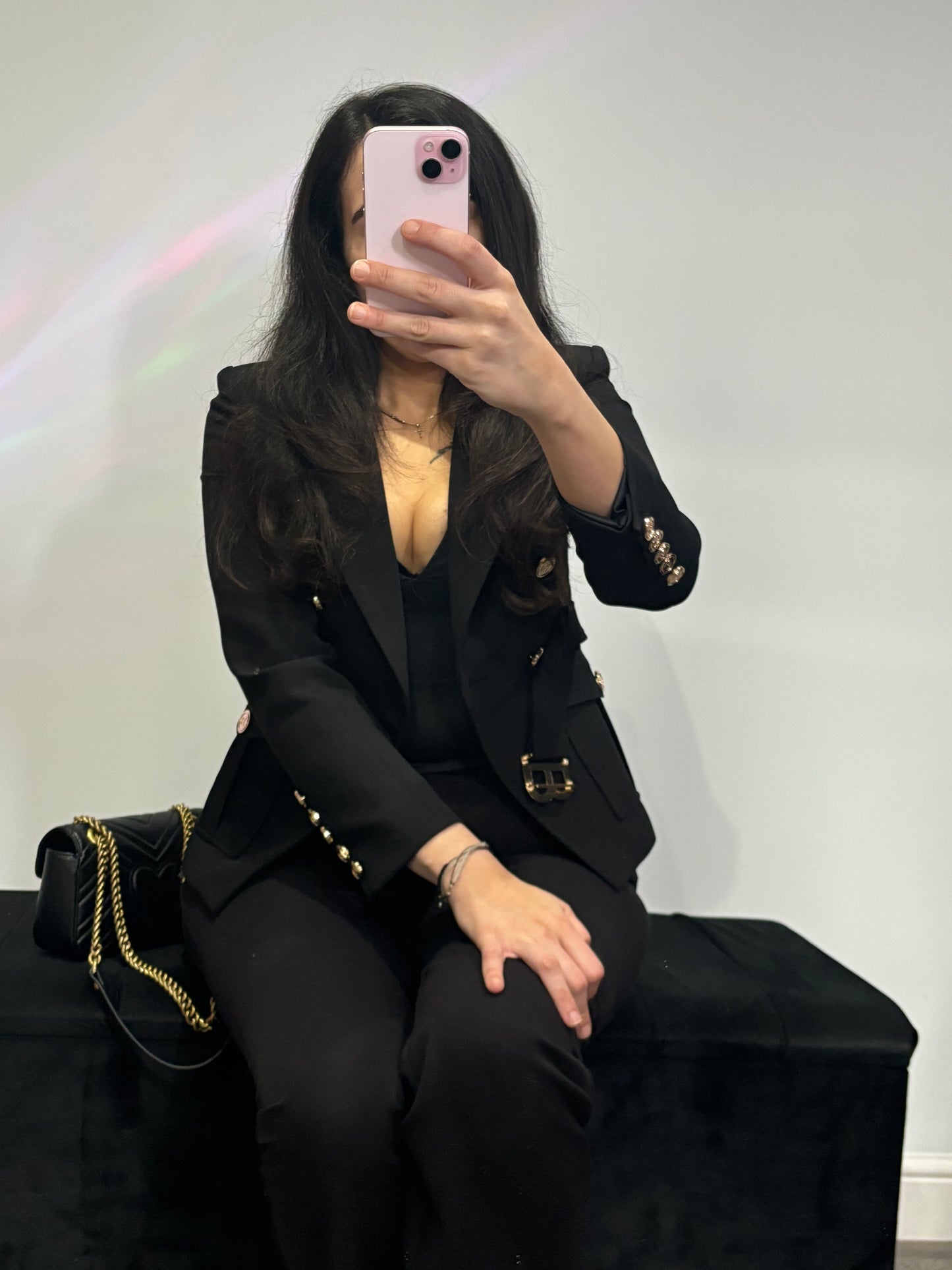 Italia Couture B Blazer Double Breasted Tailored Premium Quality Fitted Blazer - İtalia Couture