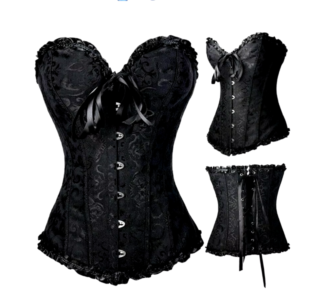 Chic Body Shaping Lace-Up Corset Bodysuit
