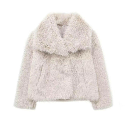 Faux Fur Oversized Jacket Coat as Seen On influencers Collar coat