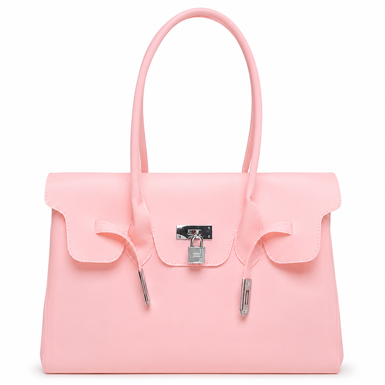 Pink Jelly Firkin Bag on a white background