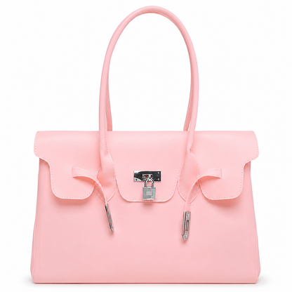Pink Jelly Firkin Bag on a white background