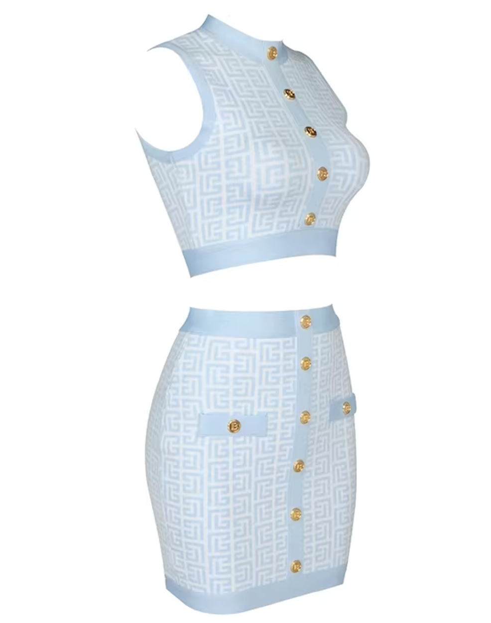 Italia Couture Candice Bandage Summer Two Piece Co-Ord Matching Set - İtalia Couture 