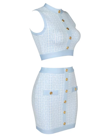 Italia Couture Candice Bandage Summer Two Piece Co-Ord Matching Set - İtalia Couture 
