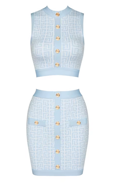 Italia Couture Candice Bandage Summer Two Piece Co-Ord Matching Set - İtalia Couture 
