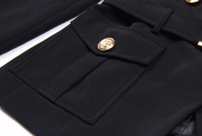Italia Couture B Blazer Double Breasted Tailored Premium Quality Fitted Blazer - İtalia Couture 
